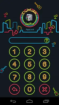 AppLock Theme Nightclub android App screenshot 1